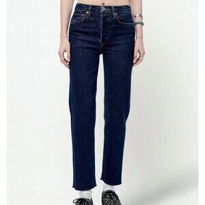 RE / DONE Size 26 70's mid rise stove pipe jeans